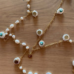 Load image into Gallery viewer, Sautoir perles d’eau douce Smiley
